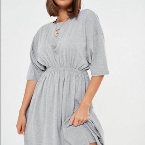 Missguided Tall Clinched Waist Jersey Mini Dress